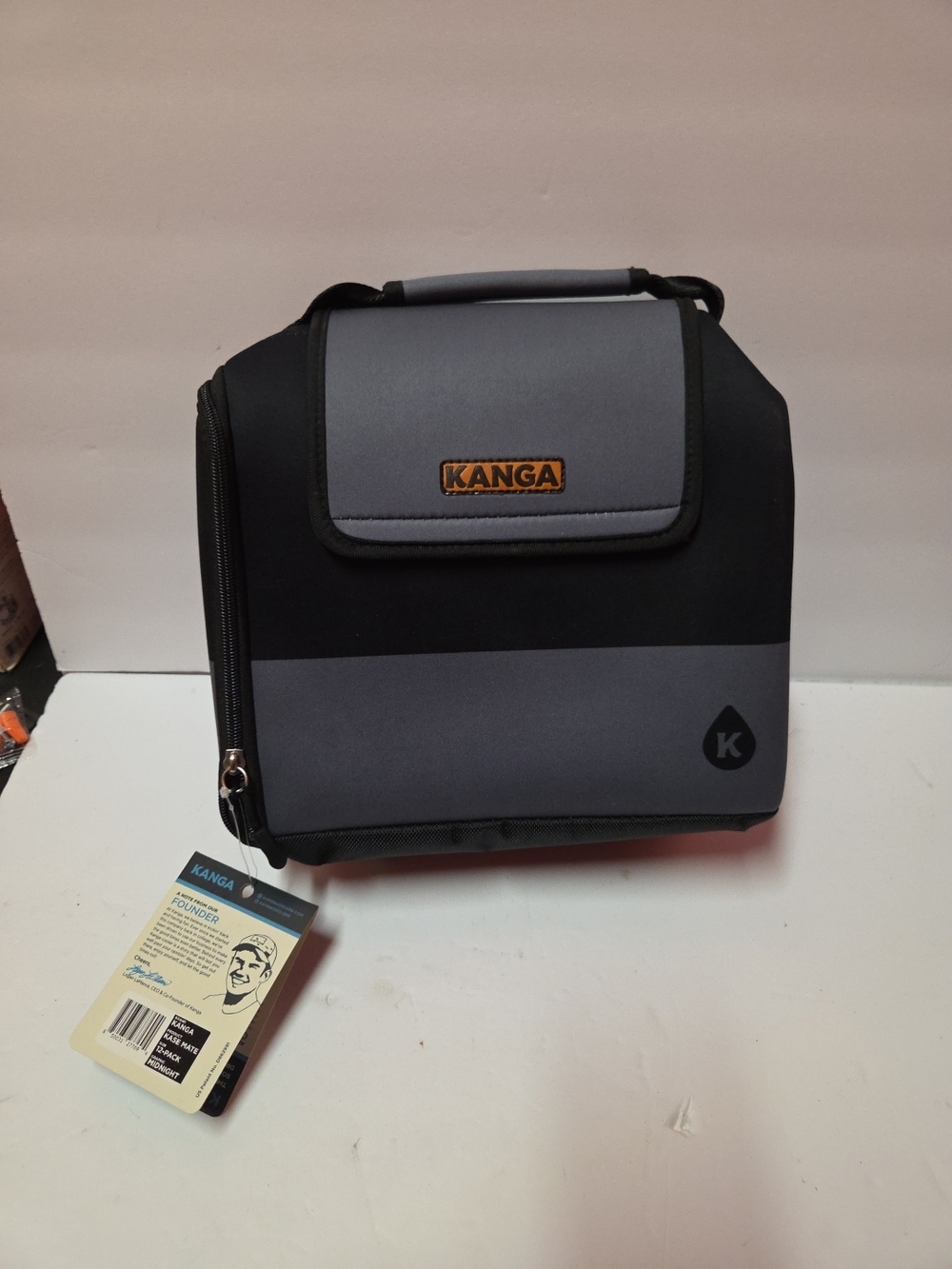 Kanga Casemate 12 Pk Gray and Black Lunch Bag Cooler